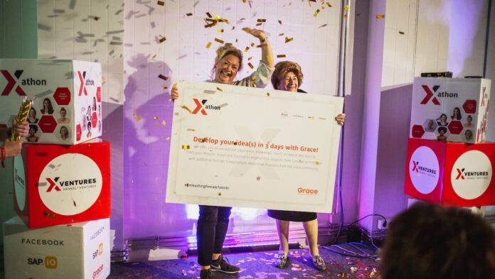 Dr. Sandy Glückstein - die glückliche Gewinnerin beim Xathon von Henkel X