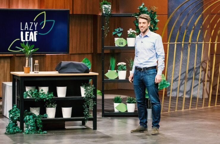 Georg Pröpper Gründer von LAZY LEAF, elektrischer, selbstgießender Blumentopf für Zimmerpflanzen, in der Höhle der Löwen.