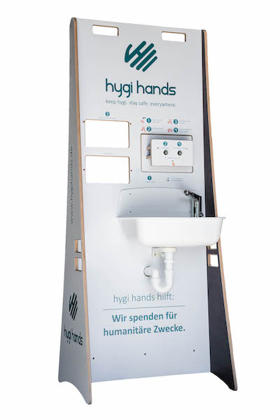 hygi hands: Handhygiene Station zum Händewaschen auf Baustellen