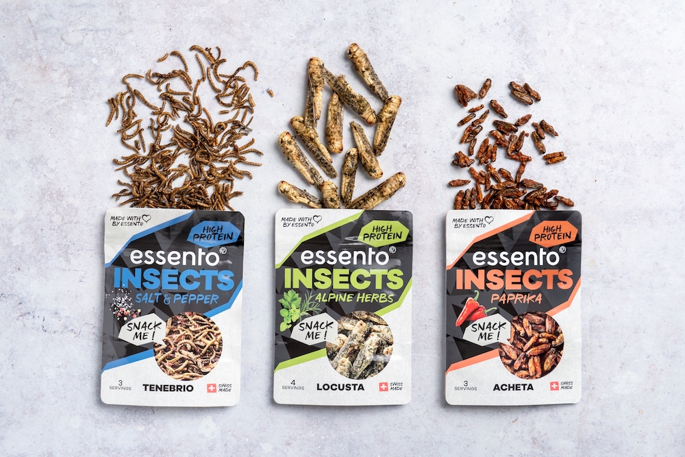 Essento innovative Lebensmittel basierend auf Insekten
