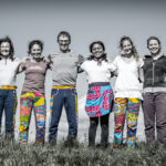 Gib nicht auf! JUAdesign bunte Patchwork-Hosen Unikat