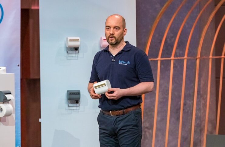 Thorsten Homma bideo Toilettenpapierhalter Befeuchtungsfunktion Höhle der Löwen