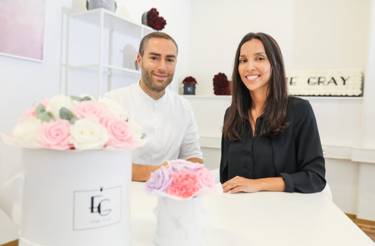 Emmie Gray Infinity Rosen: Echte Blumen und Pflanzen die konserviert werden