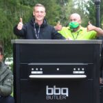 Raus gehen, die Idee unter die Leute bringen und Kontakte knüpfen BBQ-Butler grillstation