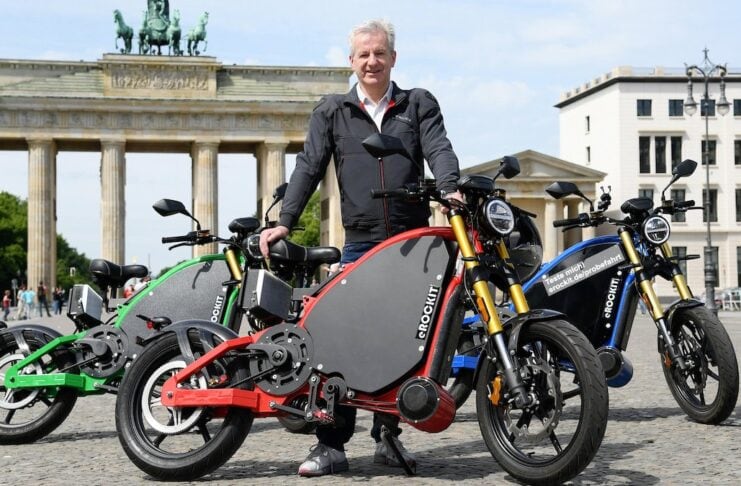 erockit-ag Elektromotorrad mit Pedalen