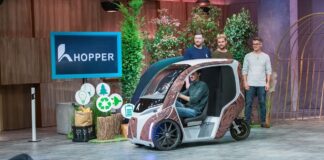 Hopper Mobility E-Bike im Look eines Stadtautos in der Höhle der Löwen