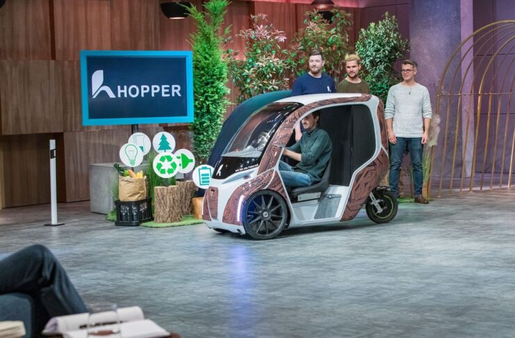 Hopper Mobility E-Bike im Look eines Stadtautos in der Höhle der Löwen