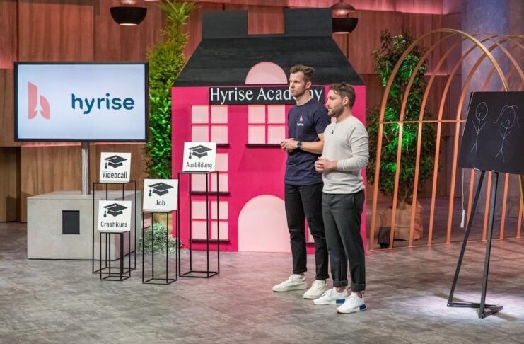 Die Gründer von Hyrise Academy, Online Akademie für Berufs- und Quereinsteigende in der Digitalbranche, in der Höhle der Löwen