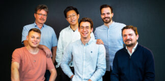 Semorai KI @Campus Founders Bildunterzeile: Das Team von Semorai oben links -> rechts:  Ralf Baßler, Kanran Zhou (Joe), John Achim Holzhauer unten links -> rechts: Philipp Hauff, Marvin Maier, Marc Schmöger