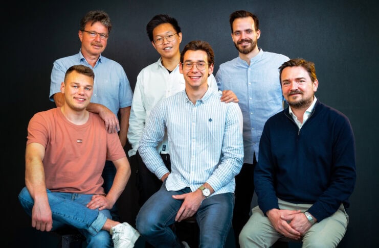 Semorai KI @Campus Founders Bildunterzeile: Das Team von Semorai oben links -> rechts:  Ralf Baßler, Kanran Zhou (Joe), John Achim Holzhauer unten links -> rechts: Philipp Hauff, Marvin Maier, Marc Schmöger