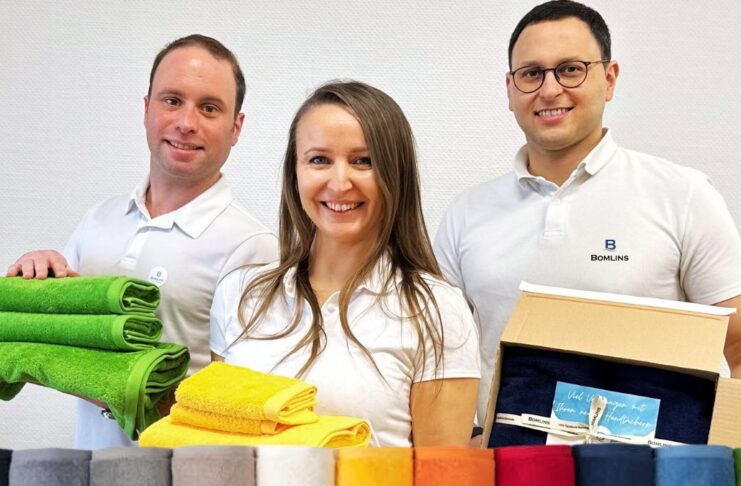 bomlins founder team hochwertige handtücher
