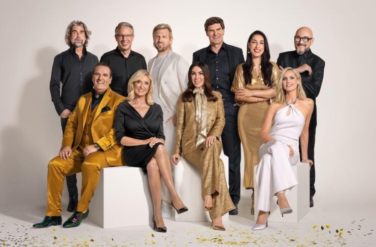 Löwen Bild:V.l.: Nils Glagau, Ralf Dümmel, Frank Thelen, Dagmar Wöhrl, Tillman Schulz, Judith Williams, Carsten Maschmeyer, Tijen Onaran, Janna Ensthaler, Jochen Schweizer Foto: RTL / Boris Breuer