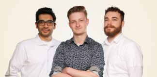 Reeply AI Gründerteam Maximilian Nols, Marc Schäfer und Farzam Madani