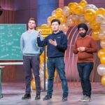 Kann ein persönlicher KI-Lehrer das Bildungssystem retten? RocketTutor Gründer V.l.: Lionel Rühlemann, Yue Wu und Komaldeep Chahal präsentieren die KI-Mathenachhilfe „RocketTutor“. Sie erhoffen sich ein Investment von 400.000 Euro für 4,2 Prozent der Firmenanteile. Foto: RTL / Bernd-Michael Maurer