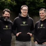 Wie verändert man das Recycling und macht es einfacher für alle Beteiligten? ScrapBees Thilo Hamm, Sebastian Kopsan, Florian Kriependorf (von links nach rechts)
