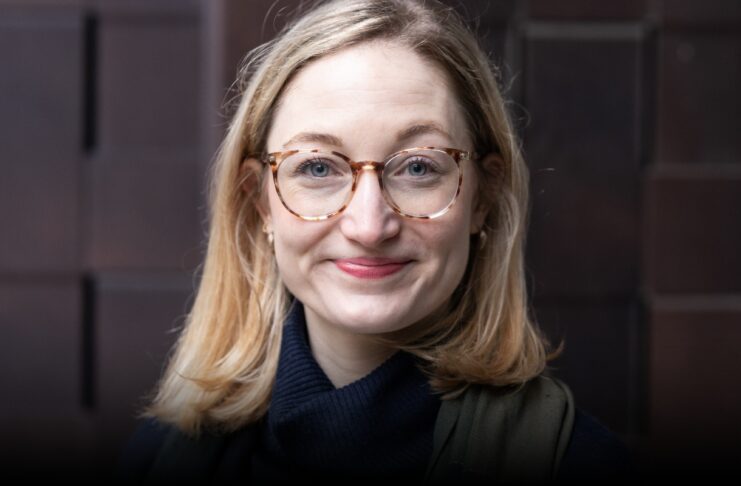 Sophie Pornschlegel Politikwissenschaftlerin und Publizistin, ihre Schwerpunkte sind Europapolitik, deutsch-französische Beziehungen und Zukunft der Demokratie © Andreas Sowa