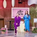 Dieses Beauty-Produkt verspricht ein neues Hautgefühl über Nacht alla und jen Tijen Onaran (l.), Jenny Sternemann Alla Emmerich und Jenny Sternemann (r.) präsentieren mit „alla and jen“ Skintapes für Gesicht und Körper. Investorin Tijen Onaran (l.) macht den Praxistest. +++ Die Verwendung des sendungsbezogenen Materials ist nur mit dem Hinweis und Verlinkung auf RTL+ gestattet. +++ Foto: RTL / Bernd-Michael Maurer