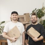 Wird diese einfache Idee die Versandwelt verändern? reuse.me Rudolf Siegle links, Bastian Gegenheimer rechts)