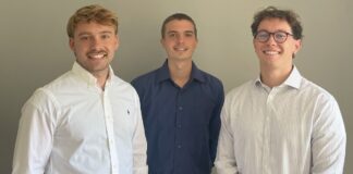 dianovi gründer Nils Bergmann, Elias Hofmann und Niklas Prisching 