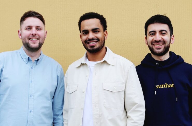 Sunhat v.l.n.r.: Lukas Vogt, CEO; Alexander Behr, COO; Ali Kamalizade, CTO