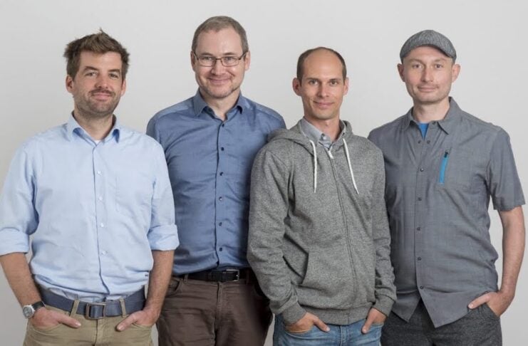 contextflow von links nach rechts: Prof. Georg Langs, Prof. Allan Hanbury, Markus Holzer, René Donner Bildquelle: contextflow GmbH