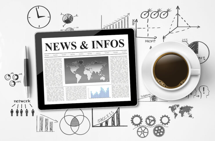 pressearbeit für startups zeitung und kaffee schwarz weiss Foto/Quelle: stock.adobe.com – Coloures-Pic