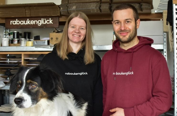 Lisa Marie Zahlten, Nikolas Meyer und Hund Carlos @rabaukenglück