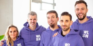 menlo79 management team bild Katrin Höhne (Head of Marketing & Communication), Fabian Stöffler (Co-Founder & CEO), Dominik Brun (CTO), Stefan Wagner (Co-Founder & CPO), Gerrit Koch to Krax (CRO)