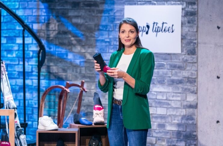 happytiptoes Gründerin Christina Strasser in 2 Minuten 2 Milllionen (c) PULS 4 Gerry Frank