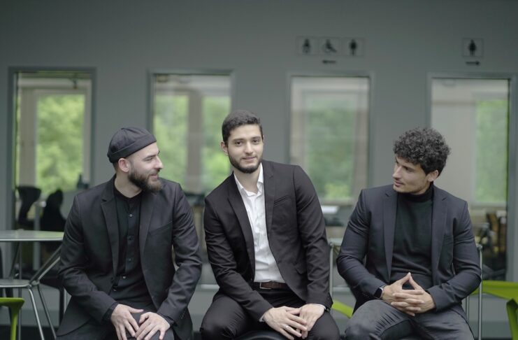ziya founder team Haris Yalcinkaya, Enes Arpaci und Ilirjan Bytyqi