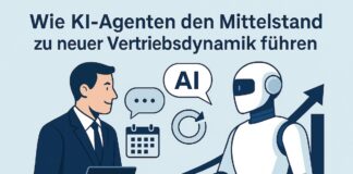 KI-Agenten Mittelstand mensch mit ai von chatgpt generiertes Bild