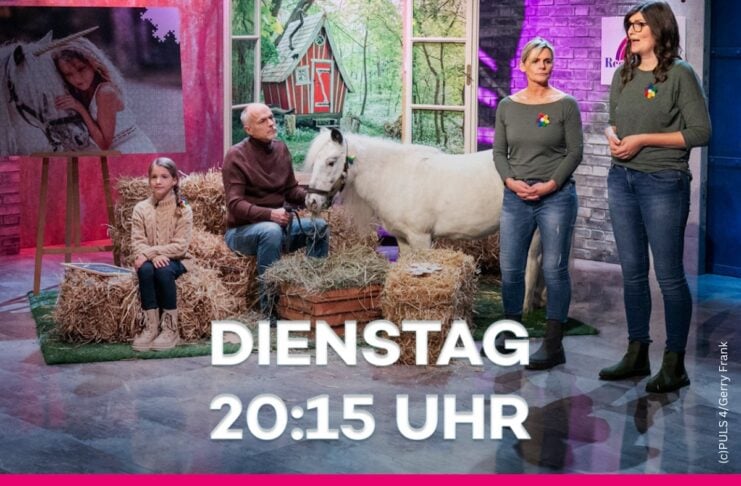 Therapiehof Regenbogental Familien Kinder Pitch in der Sendung 2 Minuten 2 Millionen @ PULS 4 Fotograf Gerry Frank