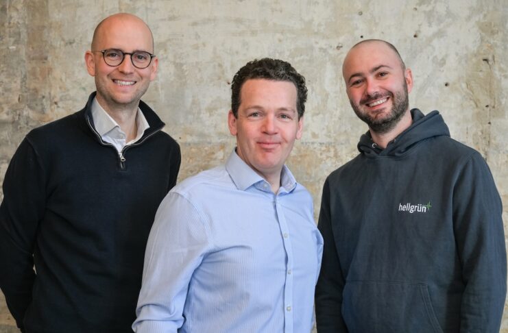 hellgrün energie photovoltaik Teambild Roman Steigertahl, Lucas Josten, Wenzel Gerstner © Copyright Paula G.Vidal