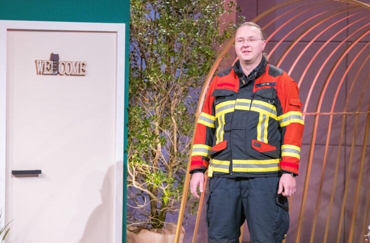 HomeResQ Feuerwehr „HomeResQ“ eine Software für schnellere Hilfe der Feuerwehr. Er erhofft sich ein Investment von 150.000 Euro für 20 Prozent der Firmenanteile. Foto: RTL / Bernd-Michael Maurer