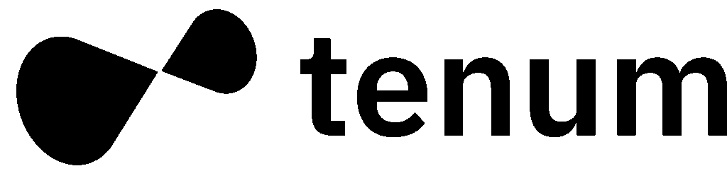 tenum logo schwarz/ weiss