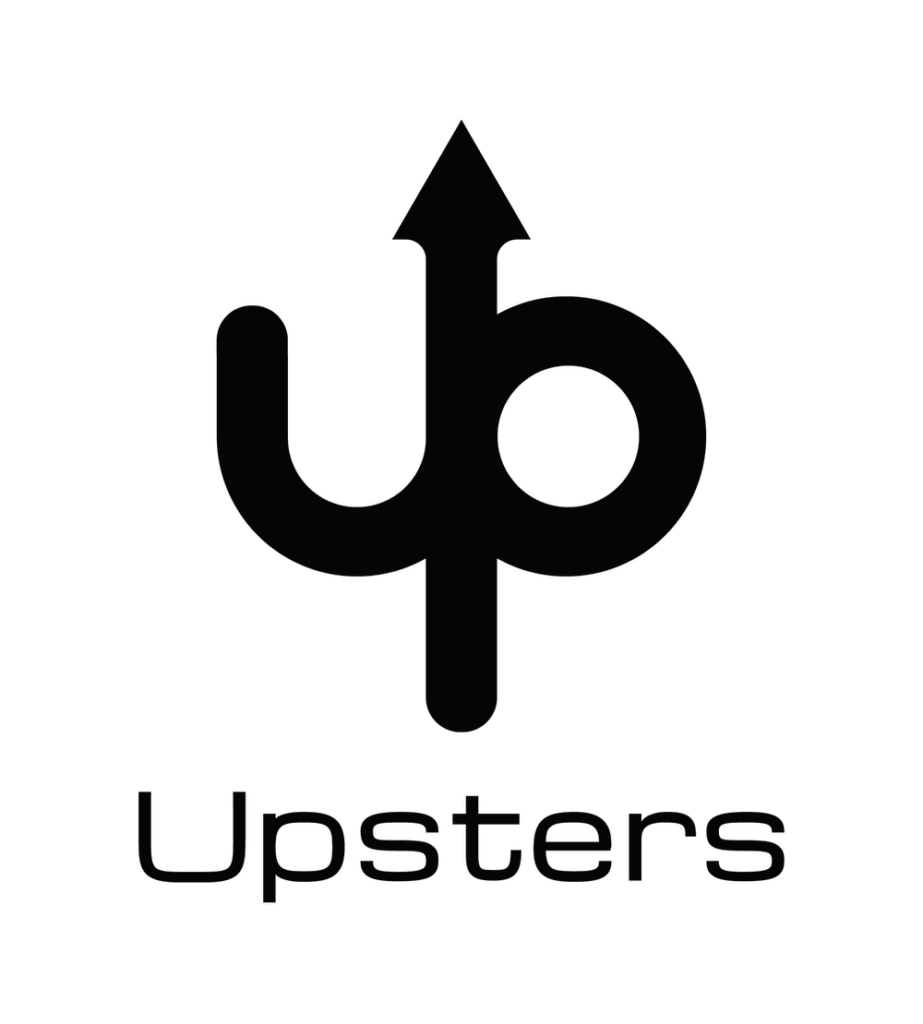 logo upsters schwarz weiss