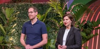 FYTA Pflanzen Sensoren Claudia Nassif und Alexander Schmitt präsentieren „FYTA“, den „Fitnesstracker“ für Pflanzen. Sie erhoffen sich ein Investment von 500.000 Euro für 5 Prozent der Firmenanteile. RTL / Bernd-Michael Maurer