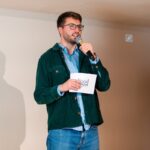 Wie entsteht die Brücke zwischen Startups, Wissenschaft und Wirtschaft? FoodBRYCKE – Accelerator Programm für Agrifood-Startups sebastian hinderer auf der bühne @Ludmilla und Gabriel Parsyak (c) Brycke