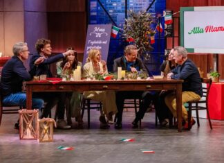 Authentische Pasta neu gedacht: Von der Familienvision zur Food-Innovation Alla Mamma: Echte italienische Pasta aus Familienrezepten Pitch "Alla Mamma" Guido (r.) und Sarina Mondi präsentieren den "Löwen"(v.l.) Frank Thelen, Carsten Maschmeyer, Judith Williams, Dagmar Wöhrl und Ralf Dümmel mit „Alla Mamma“ echt italienische Fertigpasta in Einzelportionen, auch glutenfrei und vegan. Bild @ RTL / Bernd-Michael Maurer