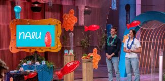 Kann Naschen wirklich ohne schlechtes Gewissen funktionieren? NALU Fruchtgummis zuckerreduziert – Naschen ohne Reue. Lisa Bella Ippolito und Max Schön präsentieren mit „NALU“ Zuckerreduzierte Fruchtgummis. Sie erhoffen sich ein Investment von 100.000 Euro für 10 Prozent der Firmenanteile. RTL / Bernd-Michael Maurer
