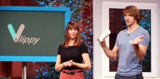 Cleverer Alltagsschutz mit innovativen Ideen VLIPPY Tür- und Fensterhalter Innovation Alltag und Sicherheit Bianca und Malte Fürstenberg präsentieren den Tür- & Fensterstopper „Vlippy“. Sie erhoffen sich ein Investment von 25.000 Euro für 20 Prozent der Firmenanteile. Bild@ RTL / Stefan Gregorowius