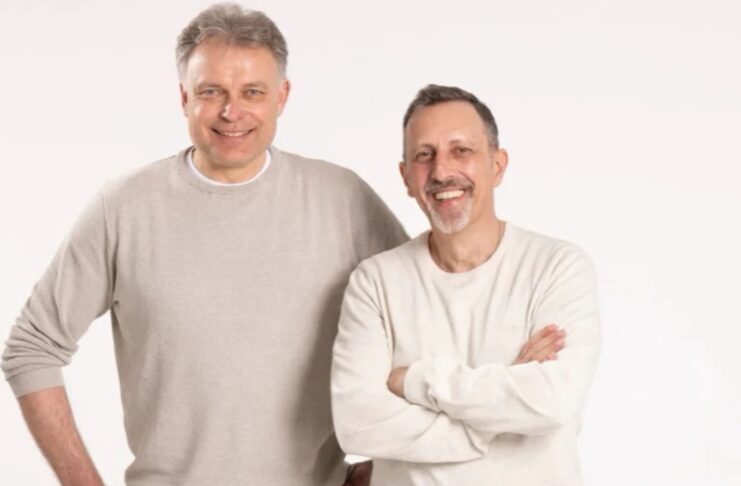 Produkt des Jahres 2025: WC-Star aus der Höhle der Löwen. WC-Star Gruenderbild Michael Grundmann (l.) Fransco La Pica (r.) Credit WC-Shop