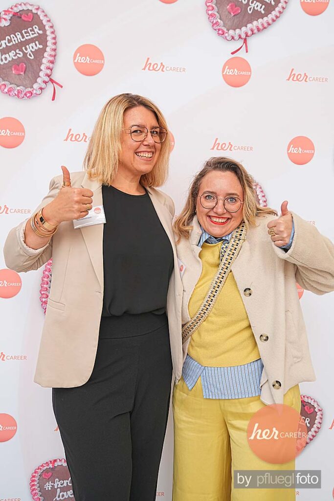 Natascha Hoffner und Linda Flath herCAREER Expo 2025: Rekord und starkes Netzwerken Fotoquelle: © herCAREER – Franz Pfluegl