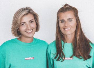 Kann ein Genussmoment wirklich frei von schlechtem Gewissen sein? treatfuls better-for-you Snacks für Menschen Tugce Cakir (links) und Magdalena Parylak Treatfuls founderteam bild