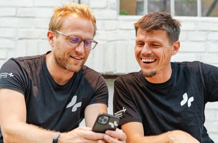 Tomorrow University Studierende Lernen neu Bild Gründer-Teams Dr. Thomas Funke (links) und Christian Rebernik (rechts). Bildcredits Tomorrow University