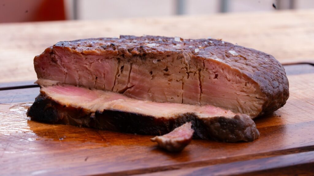 NEW ERA FOOD Pilzsteak Fleischalternativen Produktbild_JUSTAKE Pilzsteak