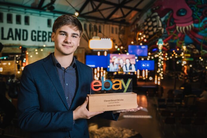 Leonard Wolke CleverSmart Bricks eBay Titelbild: eBay Händler Awards 2025 Leonard Wolke CleverSmart Bricks Gründer des Jahres Bildcredits/Fotograf: © Patricia Kalisch