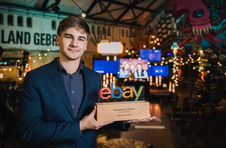 Leonard Wolke CleverSmart Bricks eBay Titelbild: eBay Händler Awards 2025 Leonard Wolke CleverSmart Bricks Gründer des Jahres Bildcredits/Fotograf: © Patricia Kalisch
