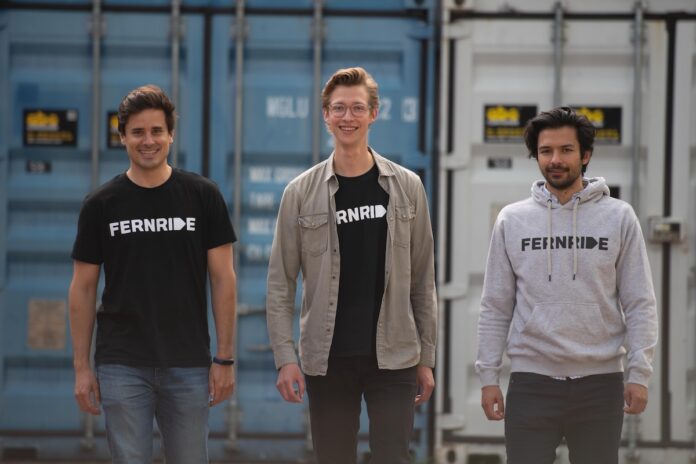 FERNRIDE Autonomie und Logistik im industriellen Einsatz Fernride Co-Founders Hendrik Kramer, Dr. Maximilian Fisser und Jean-Michael Georg Bildcredits © FERNRIDE