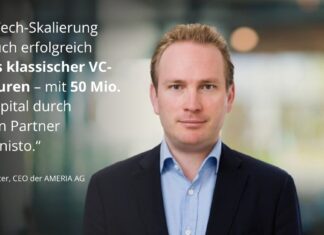 Wie ein deutsches Deep-Tech-Startup 50 Millionen Euro einsammelt AMERIA AG sammelt 50 Millionen Euro über Companisto Albrecht Metter, CEO AMERIA AG
